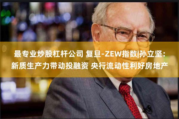 最专业炒股杠杆公司 复旦-ZEW指数|孙立坚：新质生产力带动投融资 央行流动性利好房地产